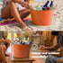 Galvanised Steel Drinks Bucket - Coral