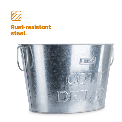 Galvanised Ice bucket & Champagne Bath
