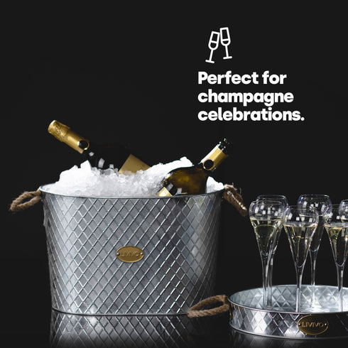 Polished Steel Ice Bucket