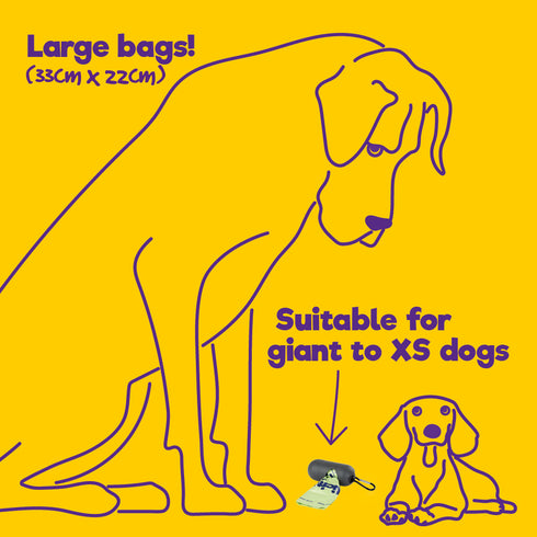 Dog Poop Bag Holder with 600 Bags