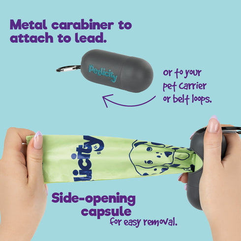 Dog Poop Bag Holder with 600 Bags