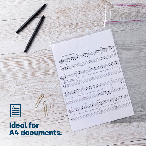 100 Cellophane Self-Adhesive Bags