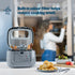 2.5L Electric Deep Fat Fryer - Grey