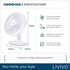 LIVIVO 6" USB Desk Fan 3 Speed Compact Desktop with Steel Base & Type-C Cable - White