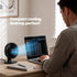 LIVIVO 6" USB Desk Fan 3 Speed Compact Desktop with Steel Base & Type-C Cable - Black