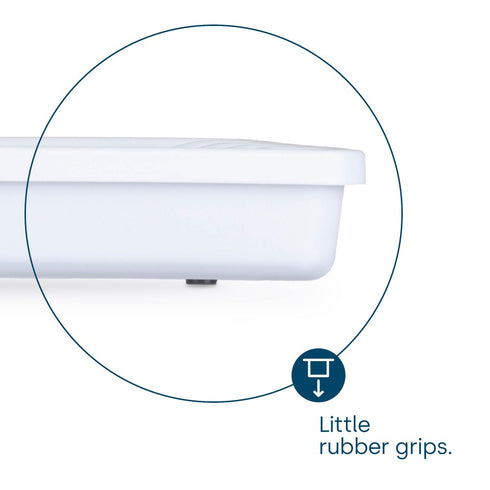 Non-Slip White Cutlery Tray