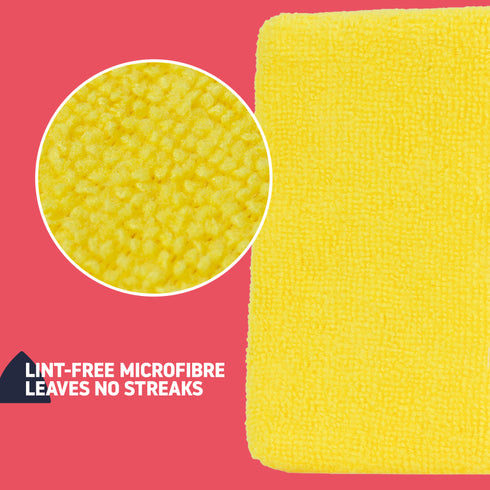 Hillington DemistPro Windscreen Cleaning Pad Set of 2 - Microfibre Demister for Car and Home