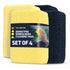 Hillington DemistPro Windscreen Cleaning Pad Set of 4 - Microfibre Demister for Car and Home