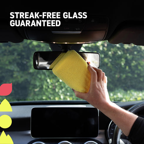 Hillington DemistPro Windscreen Cleaning Pad Set of 4 - Microfibre Demister for Car and Home