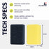 Hillington DemistPro Windscreen Cleaning Pad Set of 4 - Microfibre Demister for Car and Home