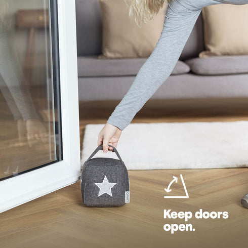 Weighted Cube Door Stopper Star