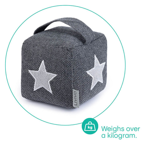 Weighted Cube Door Stopper Star