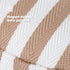 Weighted Door Stopper - Boho Chic Striped Design 1.5kg Sand-Filled with Hemp Handle