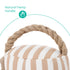 Weighted Door Stopper - Boho Chic Striped Design 1.5kg Sand-Filled with Hemp Handle
