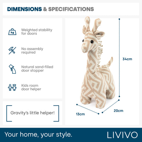 Weighted Door Stopper – Giraffe