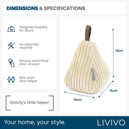 Weighted Door Stopper – Pear