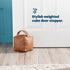 Weighted Cube Door Stopper Tan