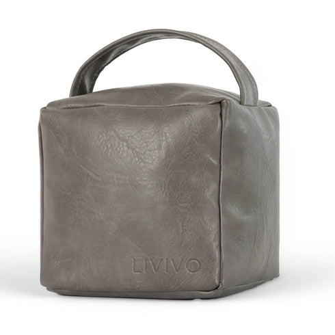 Weighted Cube Door Stopper Grey
