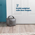 Weighted Cube Door Stopper Grey