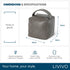 Weighted Cube Door Stopper Grey