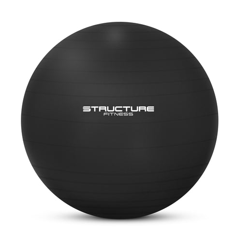 Anti-Burst Yoga & Exercise Gym Ball - Black