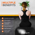 Anti-Burst Yoga & Exercise Gym Ball - Black