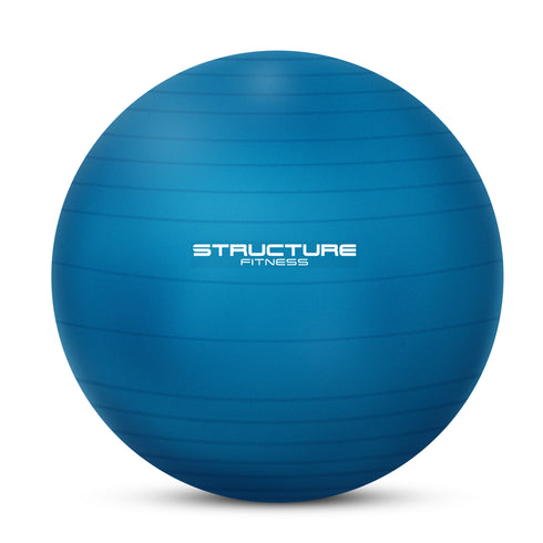 Anti-Burst Yoga and Exercise Gym Ball with Hand Pump - Blue