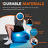 Anti-Burst Yoga and Exercise Gym Ball with Hand Pump - Blue