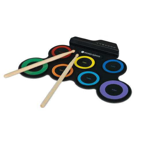 Electric Roll-Up Drum Kit - Multicolour