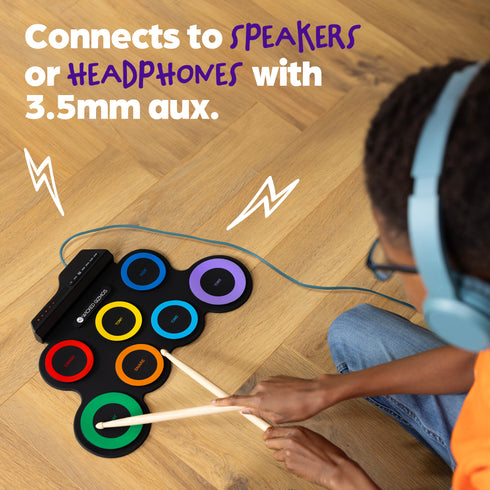 Electric Roll-Up Drum Kit - Multicolour