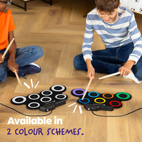 Electric Roll-Up Drum Kit - Multicolour