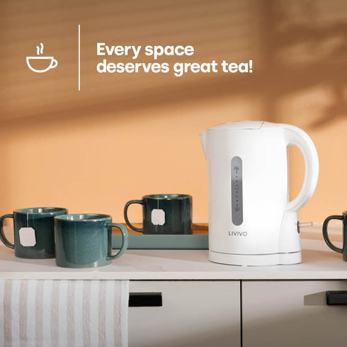 1L Travel Kettle - White