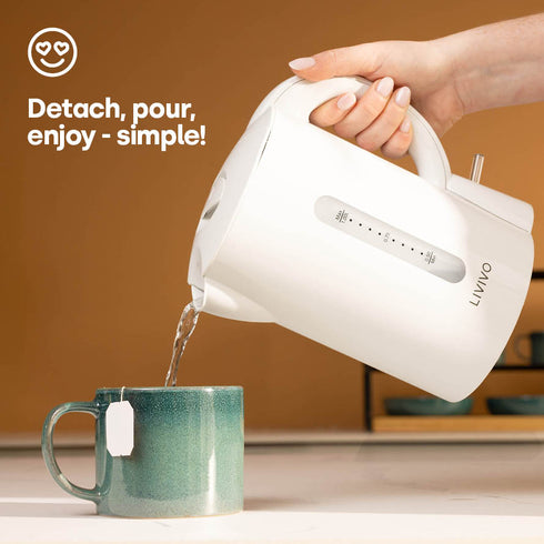 1L Travel Kettle - White