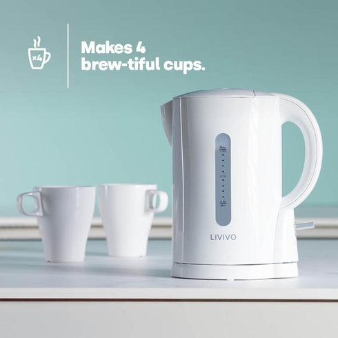 1L Travel Kettle - White