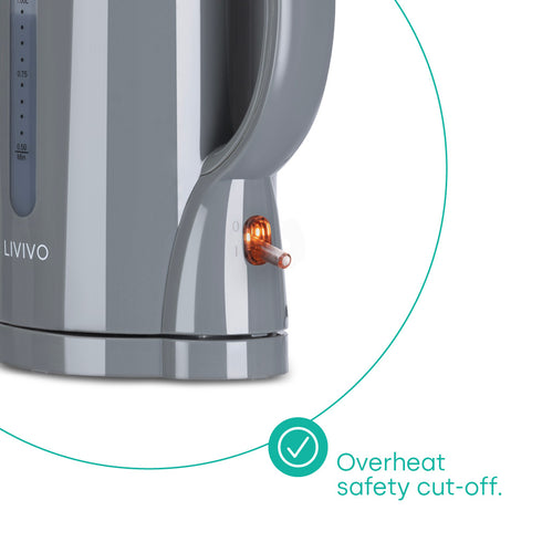 1L Travel Kettle - Grey