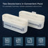 Clayr Fridge Deodoriser 120g Natural Gel 2 Pack - Off White with Clip Hook