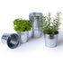 Flower Pots Set of 12 - Galvanised Iron