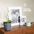 Plastic Plant Pot with Wave Design 18cm Grey