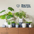 Plastic Plant Pot with Wave Design 18cm Grey