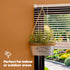 Zinc Hanging Plant Pot with Hessian Rope
