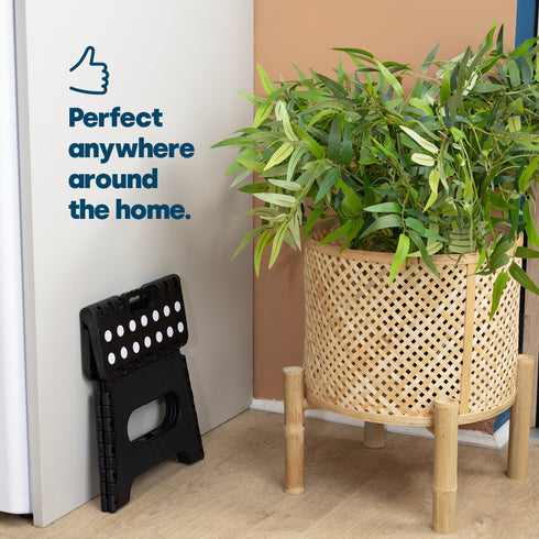 11" Folding Step Stool - Black