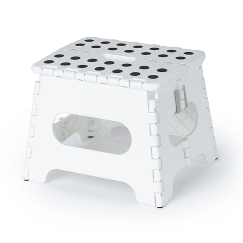 11" Folding Step Stool - White