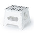 11" Folding Step Stool - White