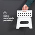 11" Folding Step Stool - White