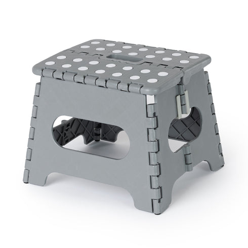 11" Folding Step Stool - Grey