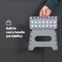 11" Folding Step Stool - Grey