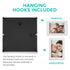 Photo Frame Set with Clock & Shelf - 6 Piece