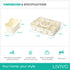 LIVIVO Snack Storage Box - 8 Removable Trays Snap Locks Silicon Seal