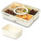 LIVIVO Snack Storage Box - 4 Removable Trays Snap Locks Silicon Seal
