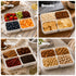 LIVIVO Snack Storage Box - 4 Removable Trays Snap Locks Silicon Seal